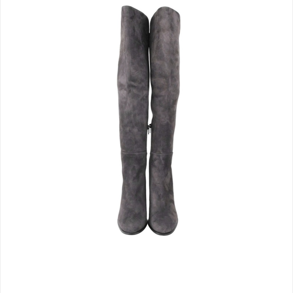 Stuart Weitzman Women's Alljill Anthracite Suede Over The Knee Boot